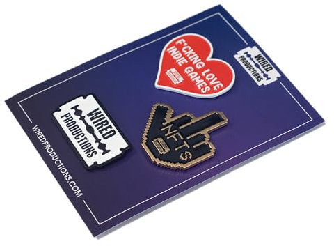 Anstecknadel mit Kabel, Metall