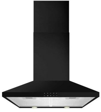 CDA ECH63BL 60cm Chimney Hood - Black