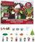 JUCHRZEY Weihnachtswichtel-Adventskalender 2024, Feiertagsklassiker, Film, 24 Tage Weihnachts-Adventskalender, 24 Tage voller Spaß, Überraschungsfiguren zum Sammeln for Kinder, Erwachsene un