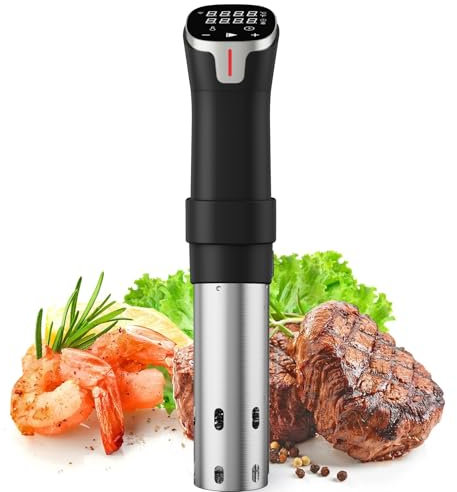 chefess Sous Vide, 1100W SousVide Immersion Circulator for Kitchen Machine, Thermal Immersion, Fast Heating with Timer and Best Gift