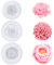 3 Stück Kerzen Formen, Kerzen Silikonformen, Kerzen Formen Silikon, Silikonformen Gießformen Kerzen, Silikonform Kerzen, Rosen Nelke Pfingstrose Silikonform Kerze Kerzenformen zum Gießen 3D Blumen