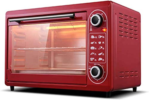 48L Oven,Adjustable Temperature 0-250℃ and 60-Minute Timer Four-Level Baking Position Household Baking Multi-Function Fully Automatic Electric Oven Useful