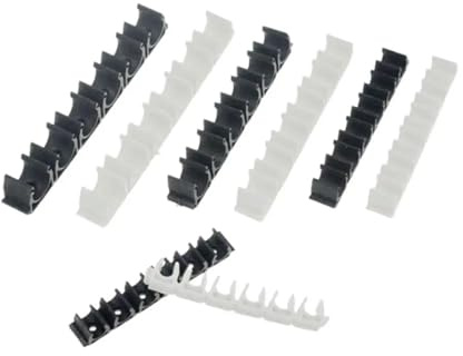 Generic 4/6/8/10/12mm Nylon Pneumatic Tube Air Hose Fixing Clamp 6 Way Water Pipe Holder Gas Compressor Tubing Diversion Flow Clip(Black for 12mm)