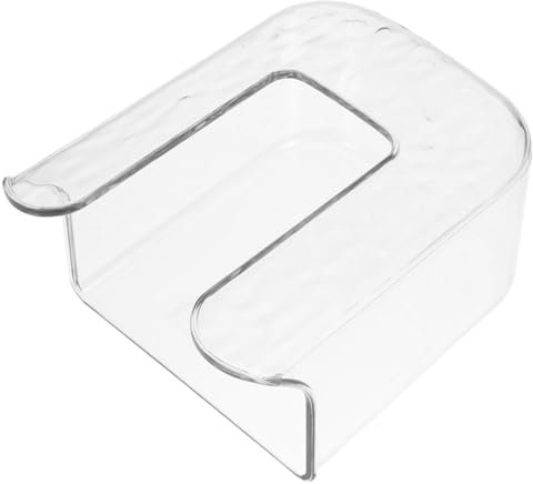WESIEVYA Wandmontierter Feuchttuch-Spender Aus Solidem Pet Transparenter Weißer Feuchttücher Behälter Platzsparende Aufbewahrung Für Küche Bad Büro Und Hotelgebrauch