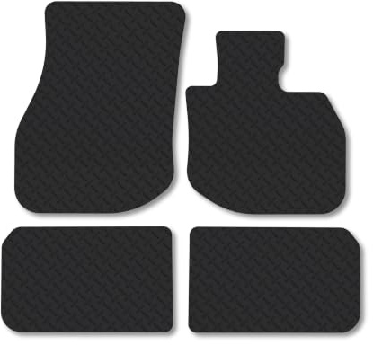 Compatible with Rubber Car Mats for BMW iX2 (2024+) 5mm | Heavy Duty Rubber Tailored Fit Floor Mats Full Coverage Durable Waterproof Accessories Easy Clean Anti Slip Made in the UK