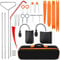 XSBAIHUO 25PCS Car Tool Kit - Emergency Essential Automotive Tool Kit with Hook & Air Pump, Portable Case for Emergency Repairs