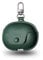 Case for JBL Tune Beam 2 Wireless Earbuds,Daunke PU Leather Soft Protective Cover,Includes a Carabiner to Prevent Loss,Drop-Proof,Waterproof,Lightweight and Portable,Blackish Green