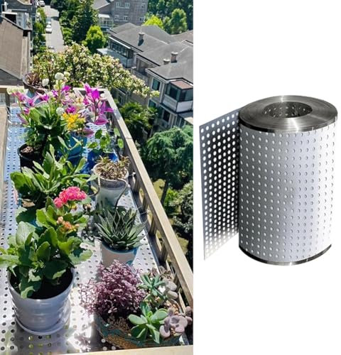 Lámina De Acero Inoxidable Perforada 304, Red De Protección Para Barandillas De Balcones, Mallas Decorativas Metálicas, Grosor De 0,8 Mm, Apertura De 10 Mm, Para Barandillas De Alféizar De Ventanas Y