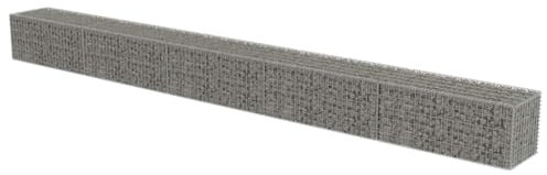 Gabion Panier à Pierres, Mur en Gabion avec couvercles Acier galvanisé 600 x 50 x 50 cm