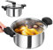 Olla Express Portátil - Olla Rápida Cacerola,Acero Inoxidable Cocción Rápida Multiusos Para Legumbres Guisados Carnes Sopas Carne Asada