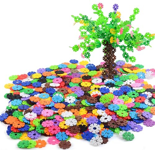 YyiFcg Steckblumen, Steckspiel Mit 600 Teilen, Kreatives Bauset, Förderung Der Feinmotorik, 3 cm Größe, Ideal Für Zuhause Und Schule