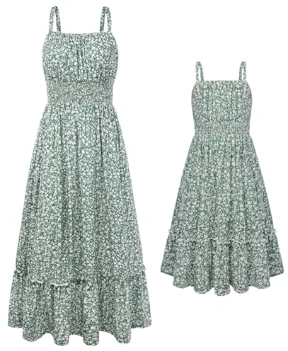GRACE KARIN Mutter Tochter Kleider Blumen Sommerkleid Familien Outfits