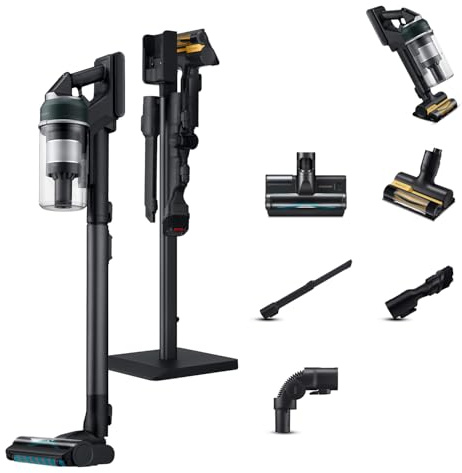 Samsung Scopa Elettrica Ricaricabile VS70H28GLT/WA Jet 95S Pet, Aspirapolvere Senza Filo, Forza Aspirante 280W, Potenza Massima 770W, Motore Hexajet, Filtro HEPA, Autonomia Fino a 60 Min, Teal Green