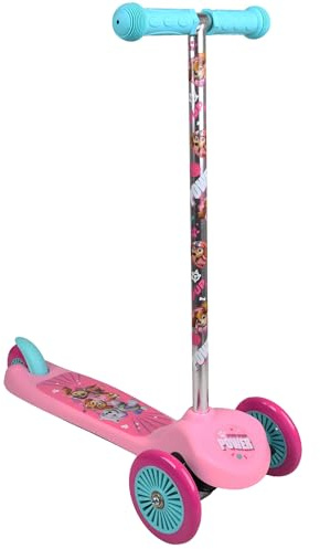 Paw Patrol 3-Rad-Roller, rutschfest, klappbar, bis 20 kg (Rosa Paw Patrol)