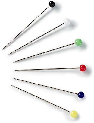 Prym Straight Glass-Headed Pins, Gold