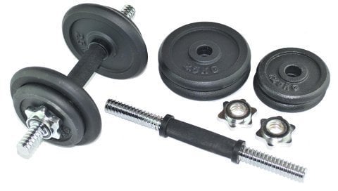CrystalTec 20kg Cast Iron Dumbbell Set