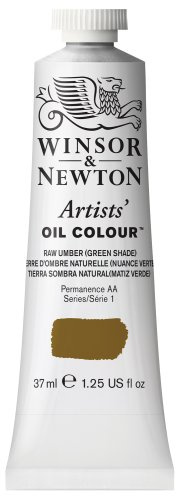 Winsor & Newton Artists' Oil Paint, 37ml Tube, Raw Umber (Green Shade)