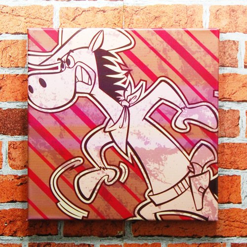 Hanna-Barbera Retro Canvas Prints. Cartoon Characters Poster Wall Decor (Quickdraw McGraw)