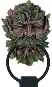 7 Zoll Greenman Mystic Tree Gott türklopfer Resin Statue Figur