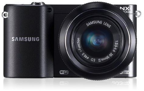 Samsung NX1000 SMART Digital Compact System Camera - Black (20.3MP, 20-50mm Lens Kit) 3.0 inch LCD