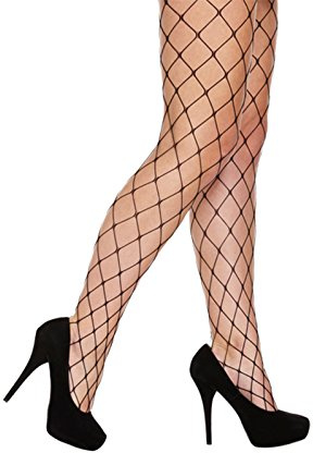 Henbrandt Adult Black Whalenet Fashion Tights Women’s Fancy Dress Costume Accessories for Halloween Costumes and Cosplay Fishnet Tights for Women Fish Net Stockings Diamond Mesh Pantyhose