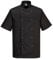 Portwest C733 Moderne Leichte Cumbria Kurzarm Kochjacke Schwarz, XXXL