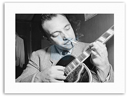 Wee Blue Coo MUSIC LEGEND GUITAR PLAYER DJANGO REINHARDT Vintage Music Canvas art Prints