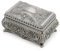 Schmuckkästchen Metall, Schmuckschatulle Mädchen Schmuckkästen Damen Ohrringe Schmuckdose Schmuckbox für Verlobung Heiratsantrag Ringe Schmuckstücke Halskette Geschenk Kasten Organizer Ring Box