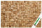 Kork-Pinnwand – XL Pinnwand aus gebrauchten Korken/Weinkorken – 90 x 60 cm – 100% Naturkorken – elegant und stilvoll – Accessoire für Küche und Wohnzimmer (Gebrauchte Korken)