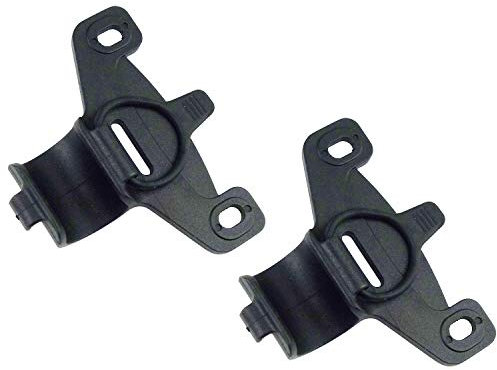 Zelerdo 2 Pack Black Plastic Bike Bicycle Pump Holder Clip Bracket