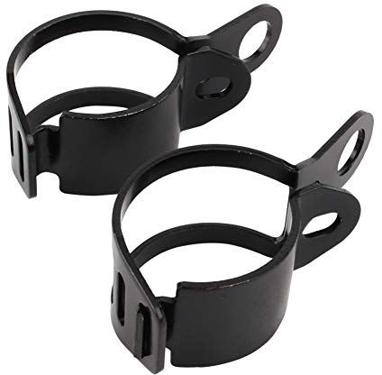 Support de Montage de Lumière Travail,Fydun 2 Pièces 3-43mm Universelle Pince de Tube de Barre Fixation Noir Métal Supports de Phares Avants pour Tout-terrain Voiture Camion Moto