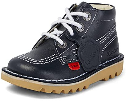 Kickers Unisex Kid's Kick Hi Zip Ankle Boot, Blue, 5 UK medium