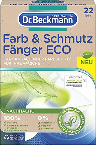 Dr. Beckmann Farb & Schmutzfänger Eco | Langanhaltender Farbschutz | 22 Tücher