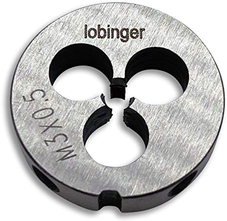 Lobinger® Schneideisen metrisch Gewindeschneideisen M3-M20 Außengewindeschneider (M3 x 0,50)