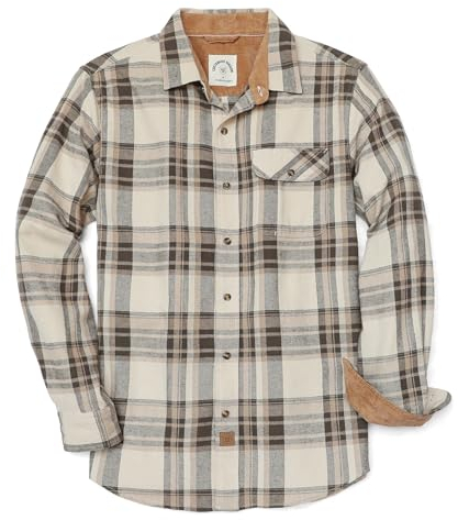 Dubinik® Chemise Flanelle Homme Chemise Homme Manches Longues Chemise A Carreaux Hommes Casual Chaude Regular Fit