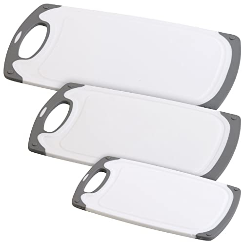 Rosenstein & Söhne 3er-Set Schneidebretter, 25x15 / 31,5x20 / 40x24 cm, antibakteriell (Schneidebrett)