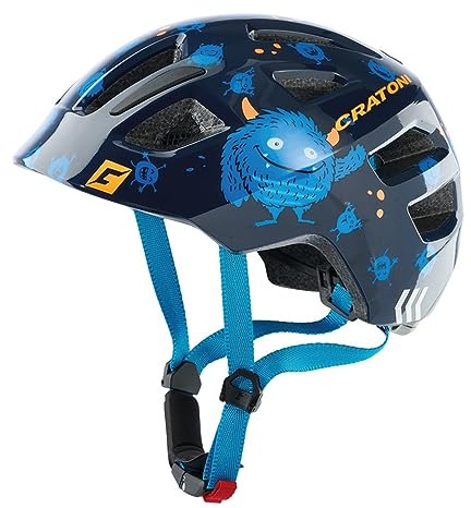Cratoni Maxster Fahrradhelm Monster/Blau Glänzend XS/S