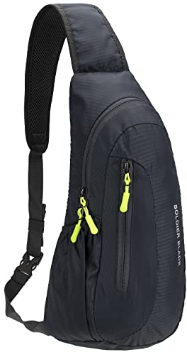 PivotWing Sling Bag Brusttasche Herren Kleiner Rucksack Damen Shoulder Crossbody Crossover Bag Mini Rucksack Klein Schultertasche Brust Tasche Rucksäcke Sporttasche Umhängetaschen Crossbag Grau