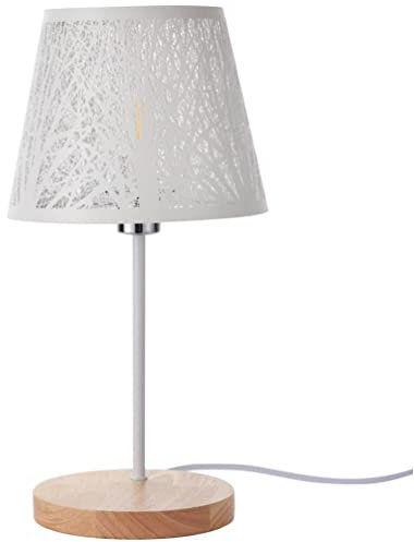 OSALADI Tischlampe Nachttischlampe Mit Einzigartigem Baumdesign Minimalistischem Lampenschirm Für Schlafzimmer Und Wohnzimmer Dimmbar Und Gleichmäßige Lichtverteilung Elegante
