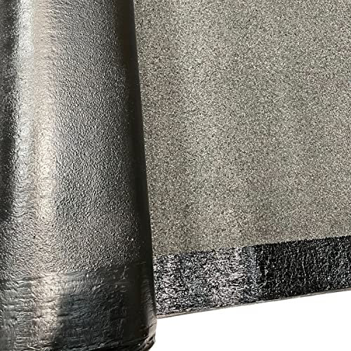 DSTOCK60 - Rouleau 1 Mètre de feutre bitumé gris anthracite ardoise pilée – Largeur 1 m – Couvre 1m² - Découpe au mètre - Etanchéité toiture, niche, cabane...