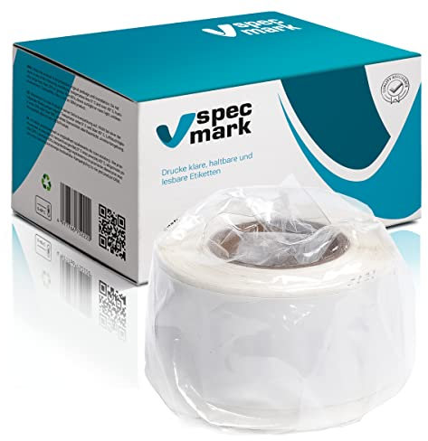 specmark Etiketten-Rolle kompatibel mit DYMO 1976200 25mm x 89mm 100 Stück kompatibel zu allen Etikettendruckern LabelWriter 450, 4XL, Seiko-SLP | Durable Etiketten Polypropylen