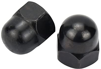 3-40 Stück M3/M4/M5/M6/M8/M10/M12 Schwarze Hutmuttern aus Karbonstahl Hutmutterkappe