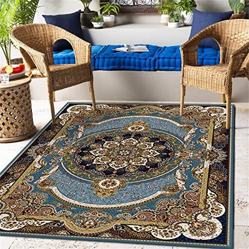 DJHWWD Waschbare Teppiche Balkon Outdoor Teppich Rechteckiger Arbeitsteppich Schlafzimmerteppich Wohnzimmerteppich rutschfest Salon Auslegware 40X60CM