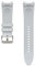 Samsung Hybrid Eco-Leather Band (M/L) Cinturino in ecopelle per Galaxy Watch4 | Watch5 | Watch6 | Watch FE | Watch7 Series, Silver
