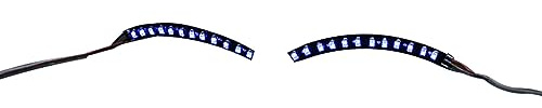 LED cils léger sûr faible courant respectueux des yeux lumineux LED Eyeliner eye-liner autocollant bijoux de visage pour fête scène de nuit Halloween fête reine