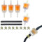 Cutiolly Benzinschlauch Kit,Benzinschlauch Motorrad Kraftstofffilter Schlauch Kit,Kraftstofffilter Leitung Federklemmen Set,5 Benzinfilter,2 Benzinschlauch,8 Schlauchschellen,Benzinschlauch Ölleitung