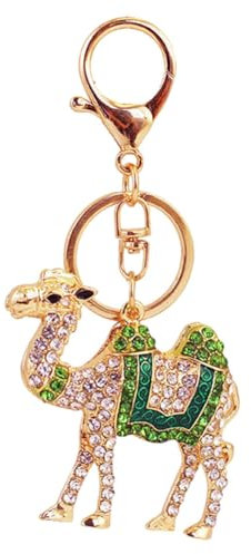 JAWSEU Cartoon Tier Schlüsselanhänger, Strass Kamele Schlüsselanhänger Schlüsselanhänger Auto niedlicher Metall Schlüsselanhänger, Schlüsselanhänger Personalisiert Taschenzubehör Charm Anhänger