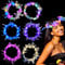 6 Pcs LED Haarreif,Haarkranz LED,Haarkranz Leuchtend,Haarkranz Leuchtend,Blumenkranz Leuchtend,LED Blumenkranz Haare für Damen und Kinder Geburtstag Weihnachten Halloween Fasching Party Hochzeit Dekor