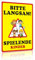 Yiruhe BITTE LANGSAM SPIELENDE KINDER Kinderspielplatz-Warnschild für den Außenbereich, Bitte Vorsicht Langsamfahr schild Warnschild（2412）