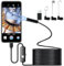 Endoskopkamera mit Licht, 1080P HD Endoskop-Kamera Type-c Wasserdichtes Ip67 Kein WLAN Erforderlich Inspektionskamera Kanal-Kamera Handy mit 6 LED Licht für Android PC, Tablet (16.4 ft/5m)